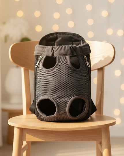 hunde-rucksack-schwarz-belueftung - lifestyle