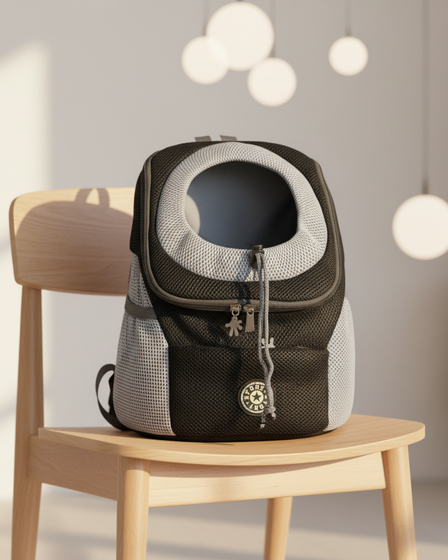 hunde-rucksack-schwarz-kleine-hunde - lifestyle