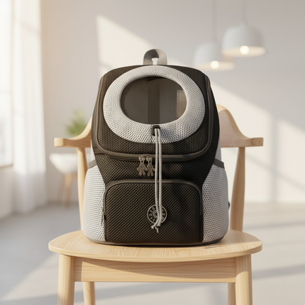 hunde-rucksack-schwarz-praktisch-robust - lifestyle