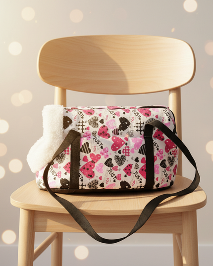 hunde-trage-tasche-fleece-outdoor-winter - lifestyle