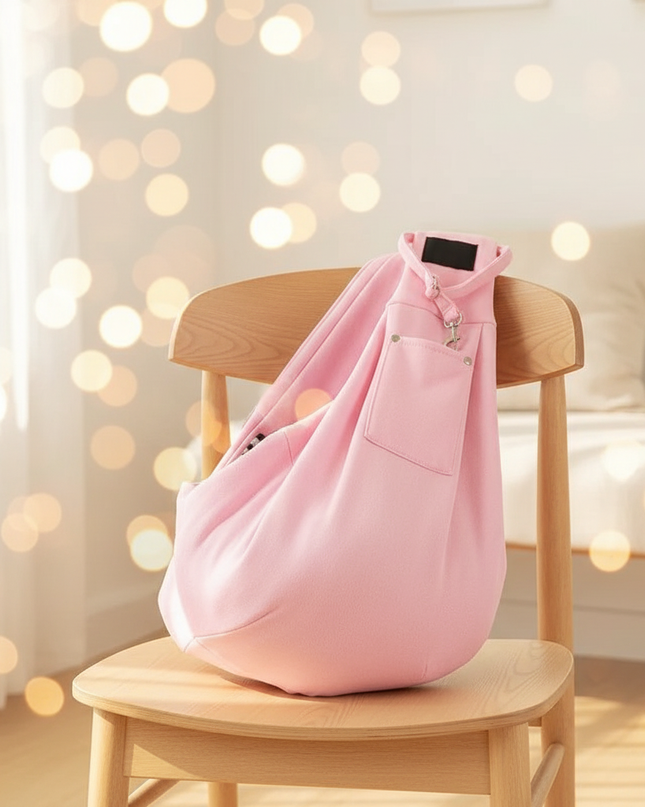 hunde-trageschlinge-rosa-kleine-hunde - lifestyle