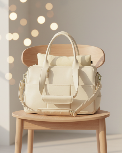 hunde-tragetasche-baumwolle-beige-kissen - lifestyle