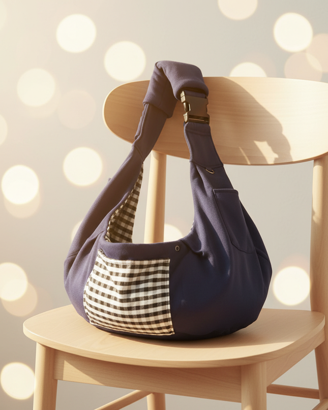 hunde-tragetasche-crossbody-blau-kleine-hunde - lifestyle