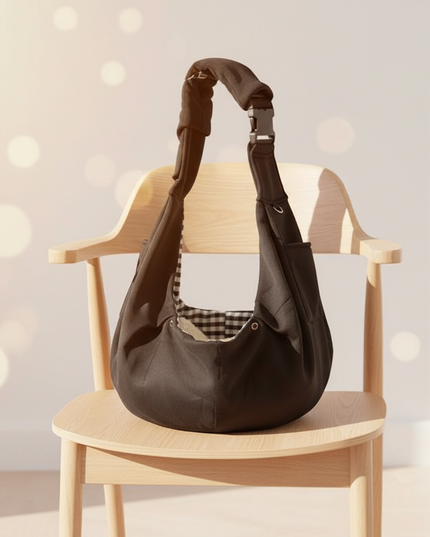 hunde-tragetasche-crossbody-schwarz-kleine-hunde - lifestyle