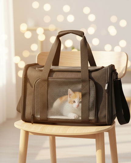hunde-transporttasche-schwarz-reisen - lifestyle