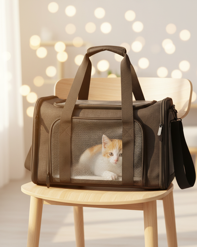 hunde-transporttasche-schwarz-reisen - lifestyle