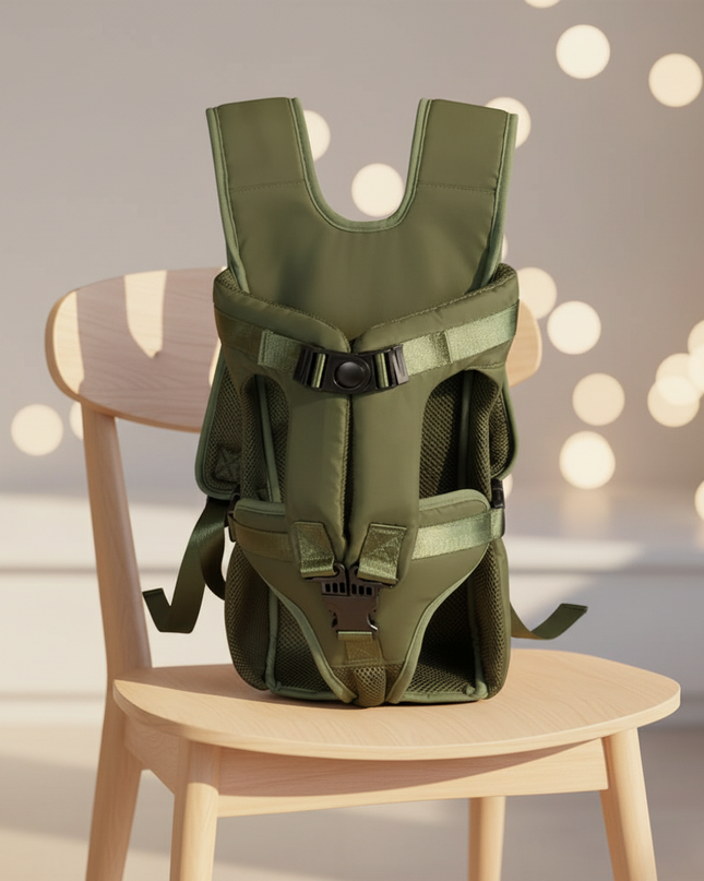 katzen-hunde-rucksack-gruen-atmungsaktiv - lifestyle