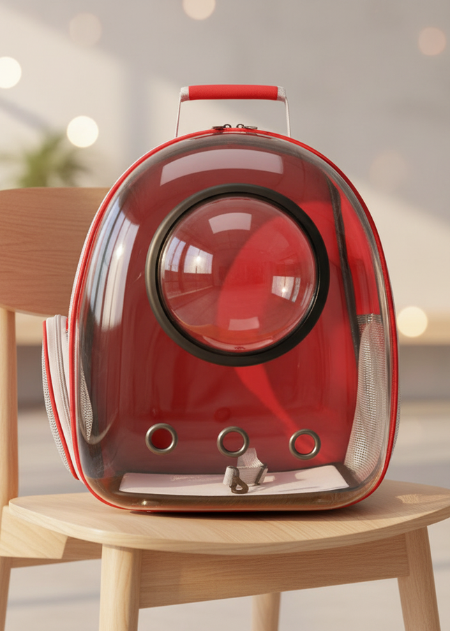 katzen-rucksack-transparent-rot - lifestyle