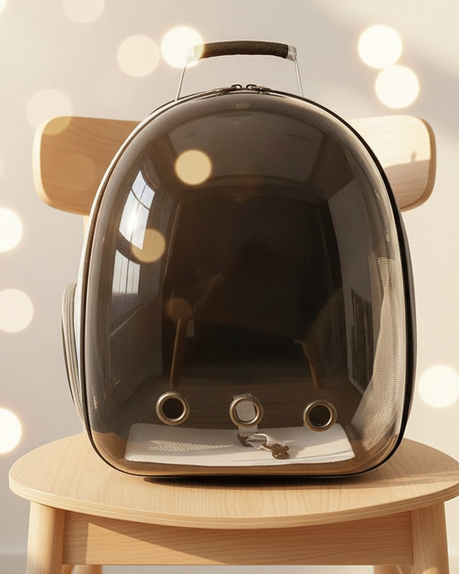 katzen-rucksack-transparent-schwarz - lifestyle