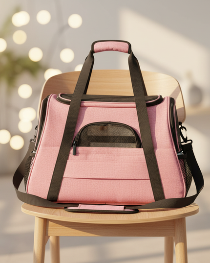 katzentragetasche-rosa-flugzeugtauglich - lifestyle