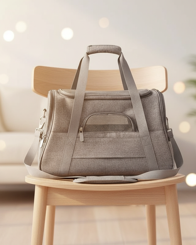 katzentragetasche-soft-sided-mittelgrosse-katzen-schwarz - lifestyle