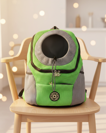 transport-rucksack-gruen-reflektoren - lifestyle