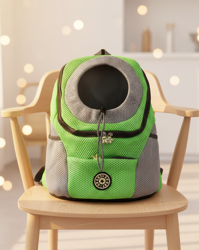 transport-rucksack-gruen-reflektoren - lifestyle
