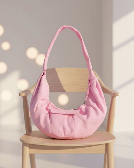 transport-schultertasche-polyester-pink - lifestyle