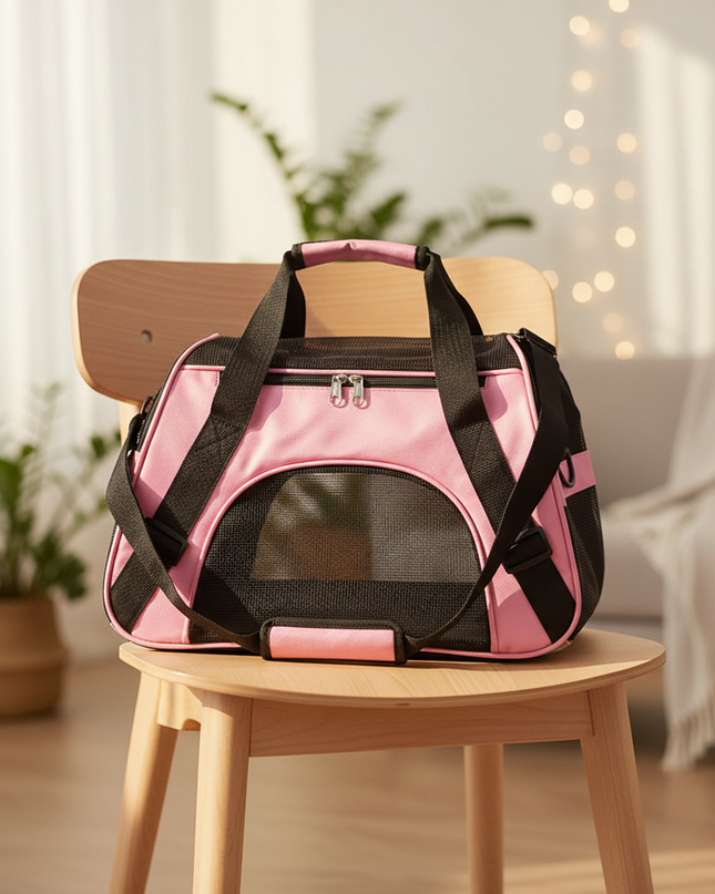 transporttasche-faltbar-atmungsaktiv-m-pink - lifestyle
