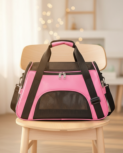 transporttasche-faltbar-atmungsaktiv-pink-43x21x30cm - lifestyle