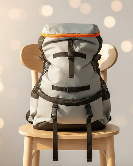 wander-rucksack-hunde-atmungsaktiv-grau - lifestyle